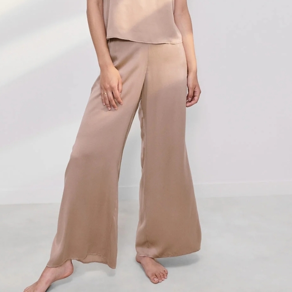 Nordstrom Cream Wide-Leg Women's Pants